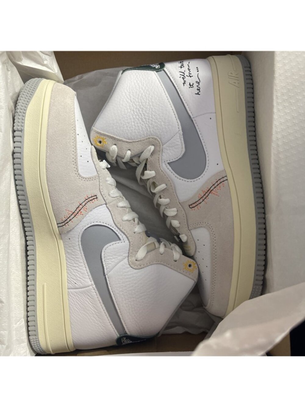 Nike Air Force 1 High "We'll Take It From Here" - Women's Size 9.5 DV2187-100 - Picture 7 of 7
